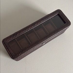 Brown Leather Watch Box